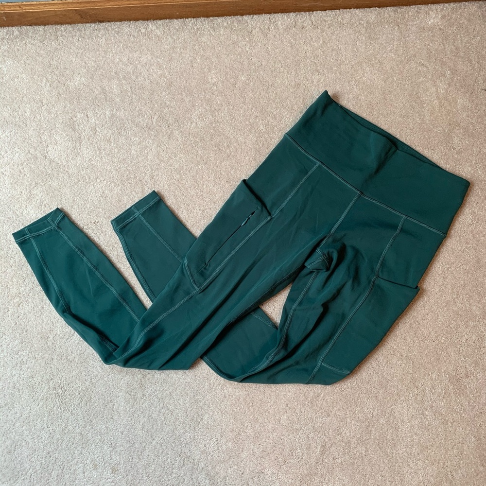 Teal Athleta 7/8 Leggings